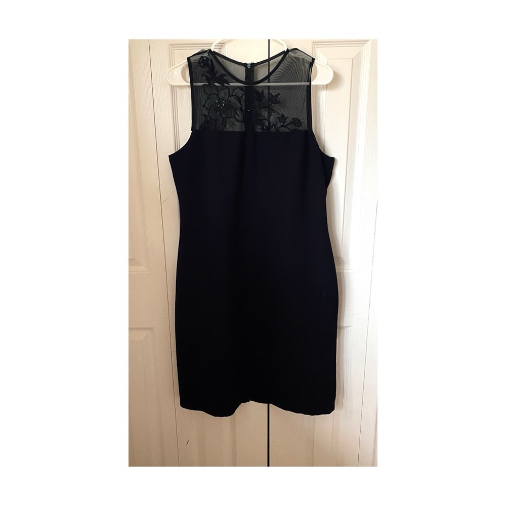 Women’s Black Dress Scarlett Dress with Halter Neckline Size 16